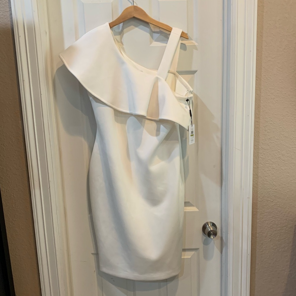 Calvin Klein One Shoulder Dress